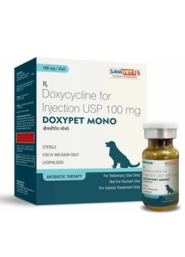 SAVA VET 100MG DOXYPET MONO DOXYCYCLINE INJECTION